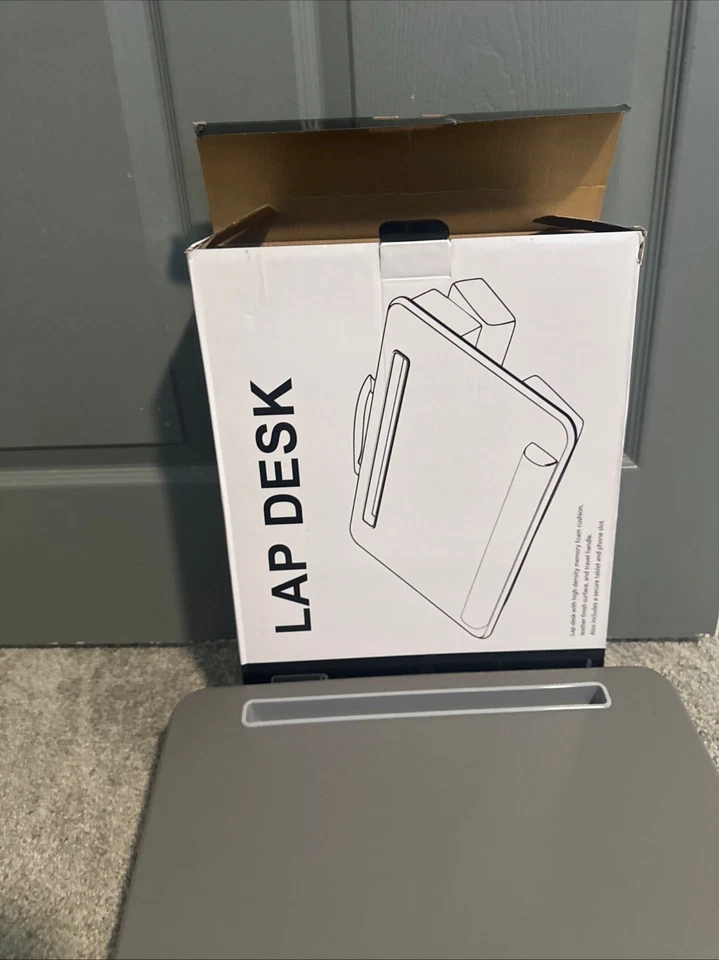 Adjustable Laptop Lap Desk Lap Desk Cushion Storage Function Cubbies LAP01 - Image 3 of 4