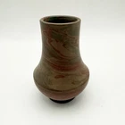 Original Niloak Pottery Mission Swirl Arts & Crafts Miniature Vase 4” Tall Chip
