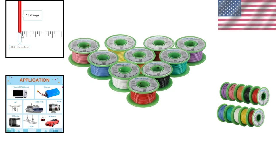 Ultra Flexible 18 Gauge Silicone Copper Wire - Image 2 of 4