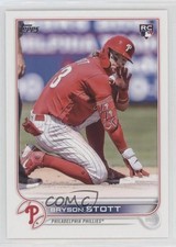 2022 Topps Update Image Variation Bryson Stott SP (On Base in Red Jersey) 0xs4