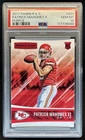 2017 Panini Rookies & Stars Patrick Mahomes II RC Purple #201 Chiefs PSA 10