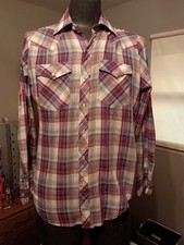 Vintage Western Pearl Snap Shirt Medium Long Sleeve Youngbloods Brand