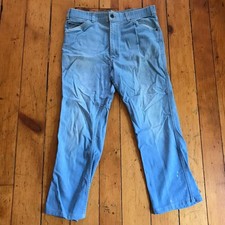 Levis Light Blue Denim Jeans 36x31 Orange Tag Small e 1970's