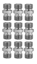 9er Set Rowi Doppelnippel 1/4" AG x 1/4" AG Kompressorzubeh&ouml;r Druckluftzubeh&ouml;r