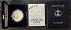 AMERICAN EAGLE ONE OUNCE PROOF SILVER BULLION COIN 2000-P BRAND NEW BOX CASE COA