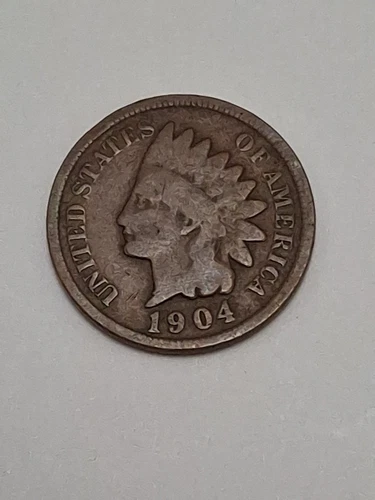 1904 Indian Head Cent Penny Circulated But Nice  US Type Coin Collectable IH246