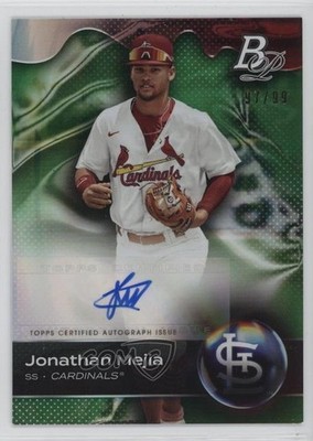 2023 Bowman Platinum Top Prospects Green 97/99 Jonathan Mejia #TOP-61 Auto 0t2