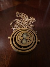 Harry Potter Hermione Time Turner 360 Rotatable Hourglass Necklace