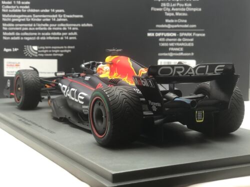 #1 Max Verstappen Red Bull RB19 Winner Monaco GP 2023 Diecast F1 Car 1/18 Spark - Picture 4 of 15