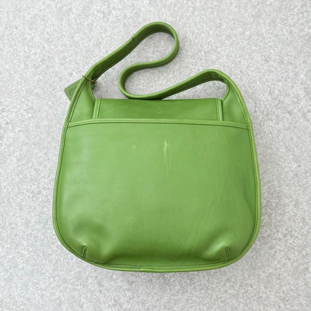 COACH Ergo Flap Shopper Leaf Green Leather Shoulder Bag | eBay