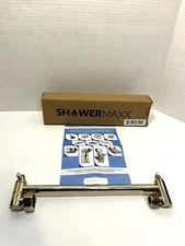 Showermax Shower Head Arm Extender Adjustable Polished Brass 10"