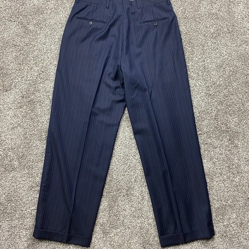 Hart Schaffner Marx Suit Men 40R Wool pin Stripe pants 34X28.5 Blazer - Picture 18 of 22