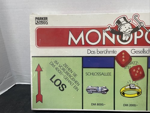 Parker Brother GERMAN Das beruhmte Gesellschaftsspiel Monopoly Board Game NISB - Picture 2 of 8