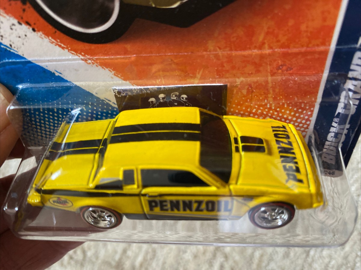 Hot Wheels BUICK GRAND NATIONAL Yellow Pennzoil CUSTOM WHEELS