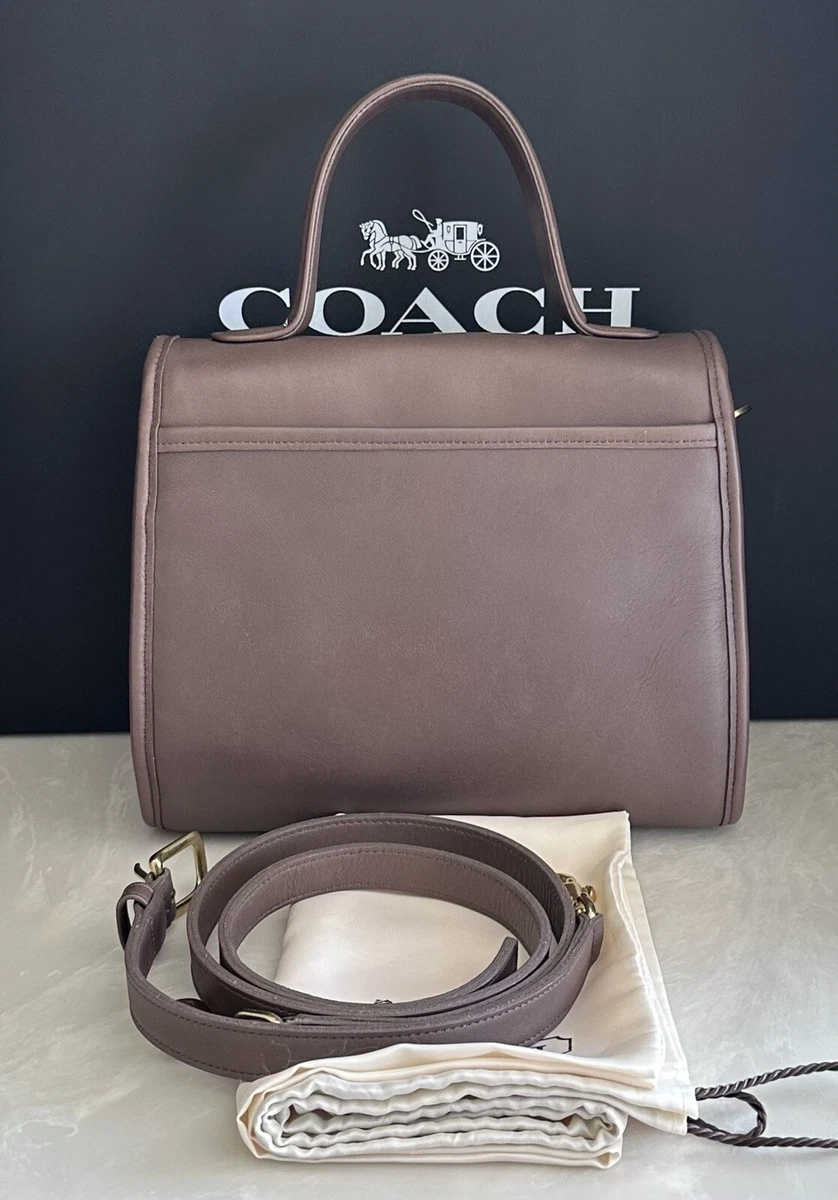 NEW COACH VINTAGE TAUPE MANOR TOP HANDLE BAG 9977