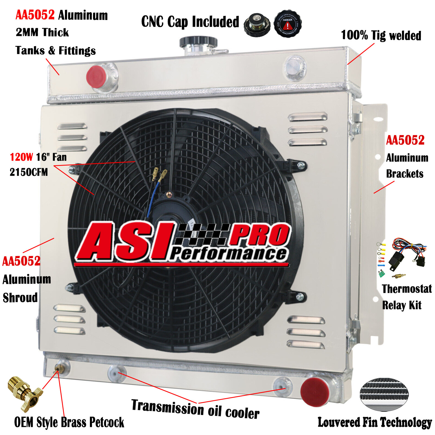 4 Row Radiator Shroud Fan Relay Fit 70-79 Dodge B/D/W 100 150 200 300 Plymouth