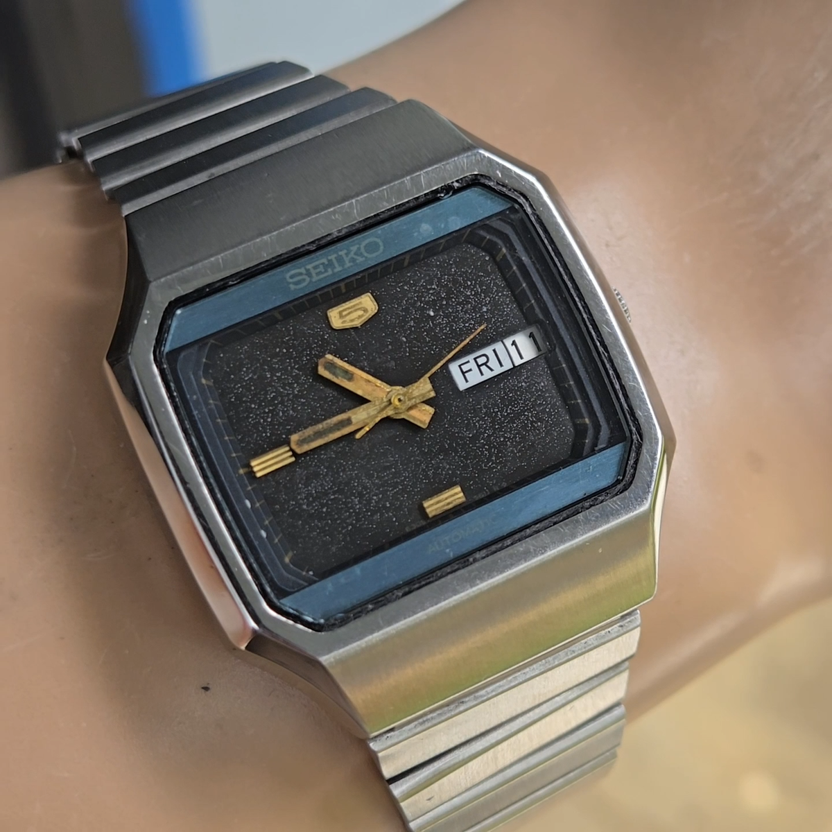 Vintage SEIKO 6309-564B men's automatic watch day/date February