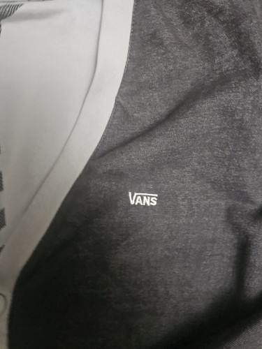 VANS Men's cardigan, sz XL, gray w light gray trim, really nice - Picture 2 of 4