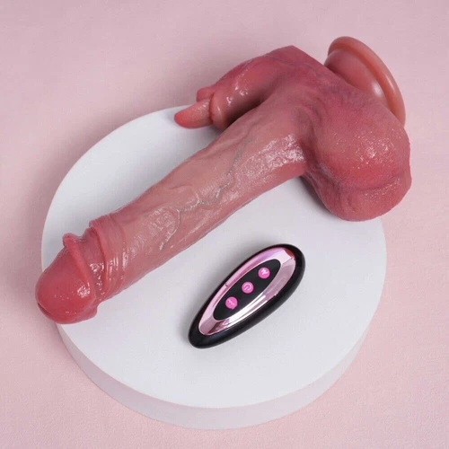 Telescopic Realistic Thrusting Dildo Vibrator Sex Toys for Women Remote Control - Picture 15 of 24