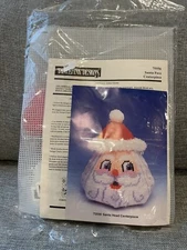 Distlefink Design Christmas Santa Head Face Kit Centerpiece 75556 Plastic Canvas