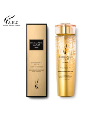 AHC Brilliant Gold Toner 140ml Whitening, Wrinkle Improvement
