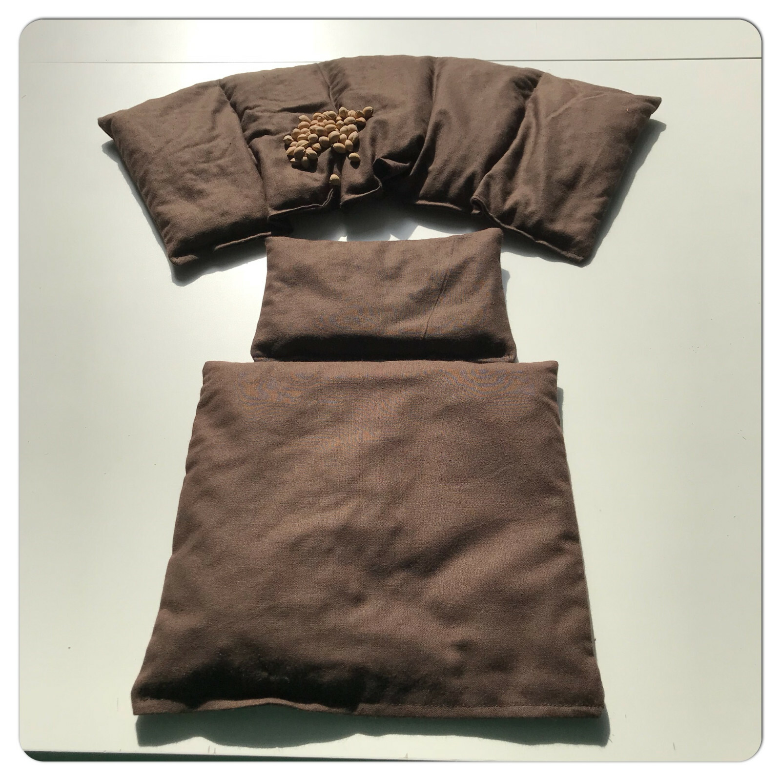 3 er SET⭐️ 51 x 20 cm ⭐️VIELE Farben⭐️ Kirschkernkissen ⭐️ Körnerkissen ⭐️