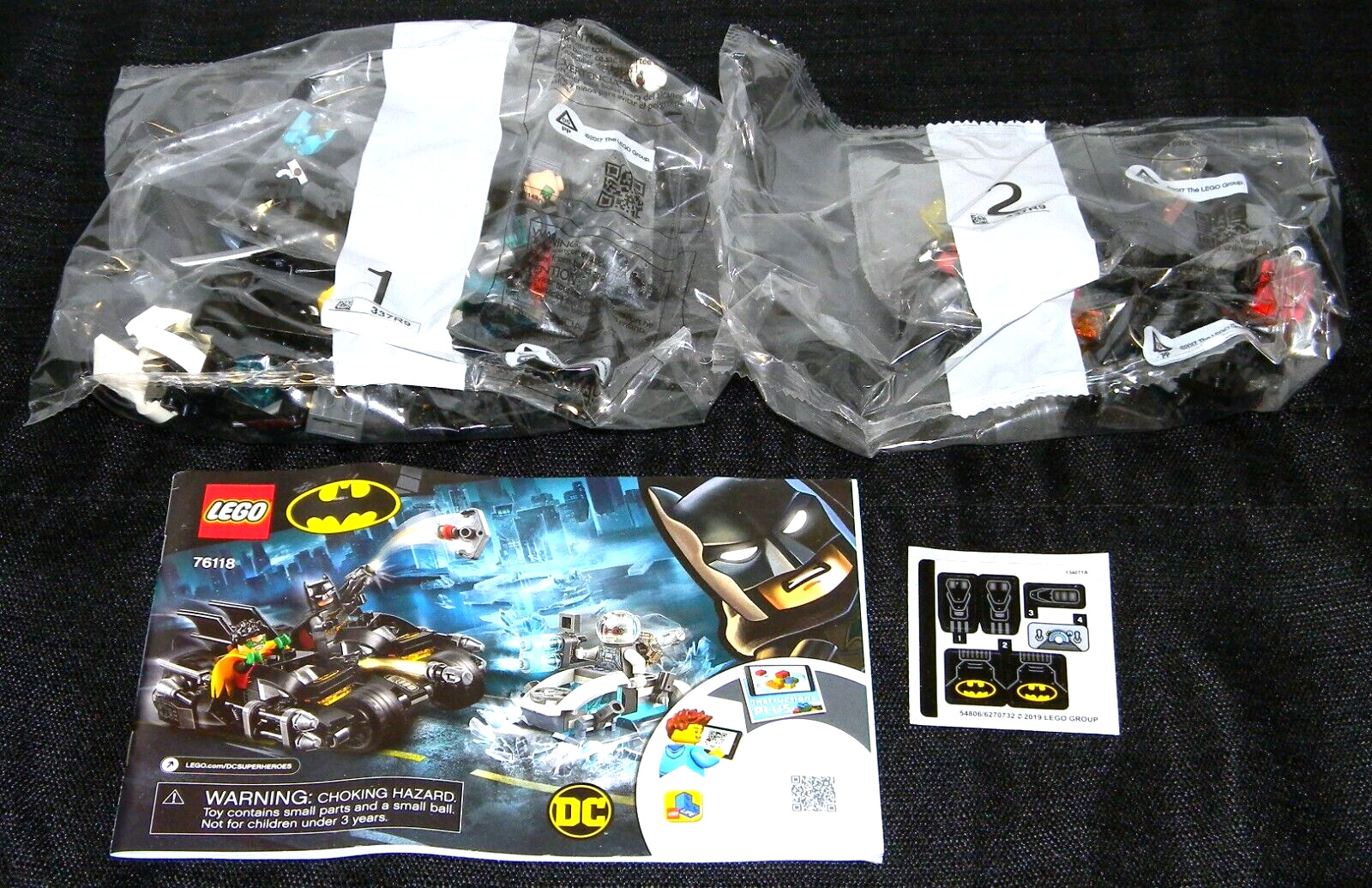 NEW! LEGO CITY 76118 MR. FREEZE BATCYCLE BATTLE / BATMAN / ROBIN (NO BOX)