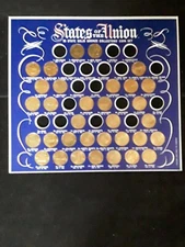 Individual 1969 Shell Oil States Of The Union Solid Bronze Collector Coins