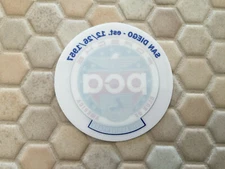 PORSCHE CLUB OF AMERICA SAN DIEGO 65th ANNIVERSARY STICKER NEW x2