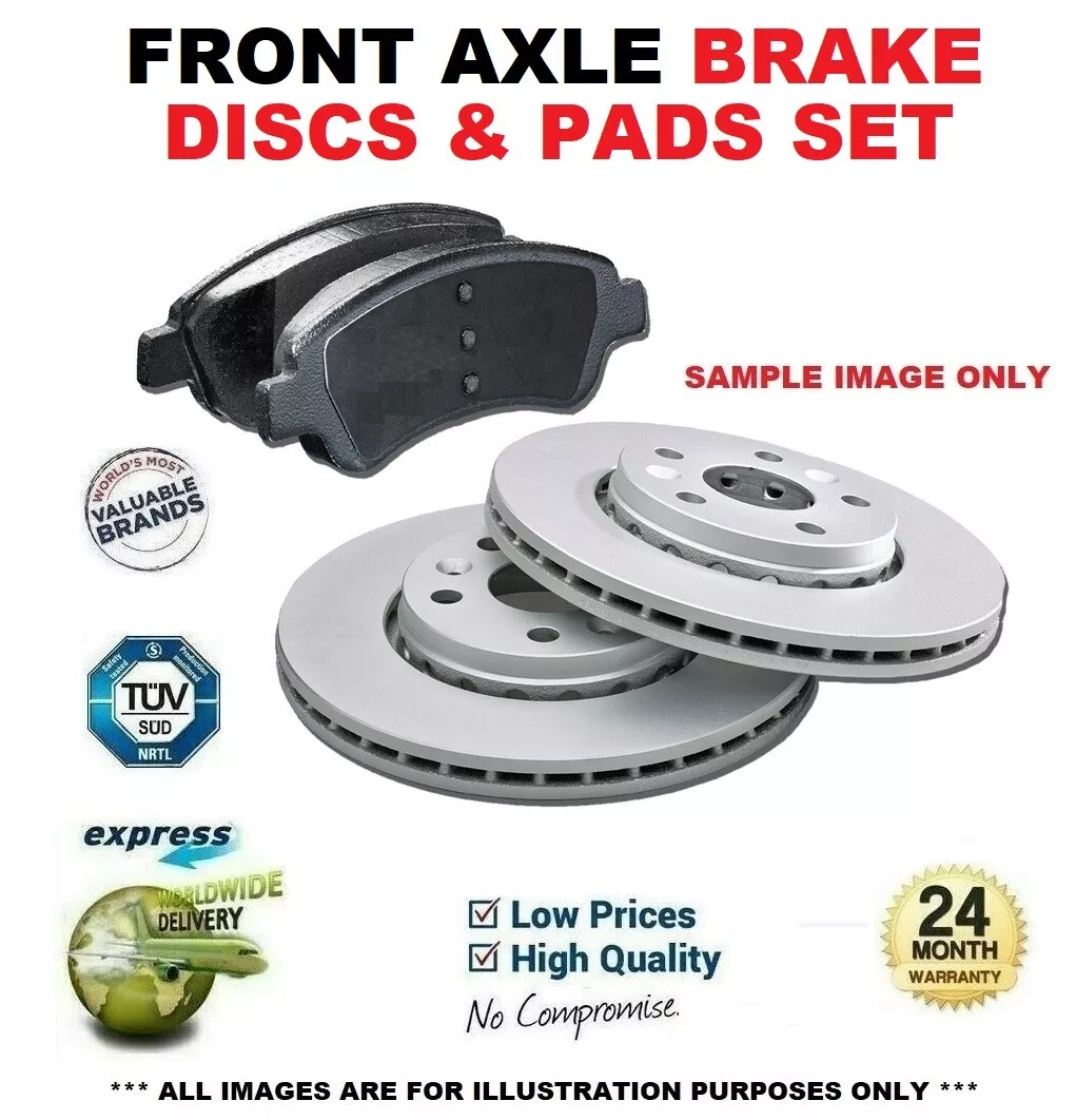 Front Axle BRAKE DISCS BRAKE PADS SET for FIAT 500 C 1.4 2011