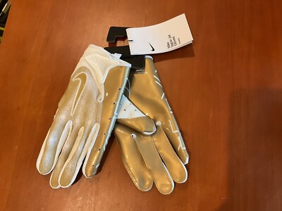 Nike Vapor Jet 7.0 Gold White Receiver Gloves DX5330-317 Adult Medium New
