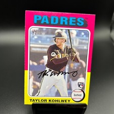 2024 Topps Heritage #154 Taylor Kohlwey RC San Diego Padres