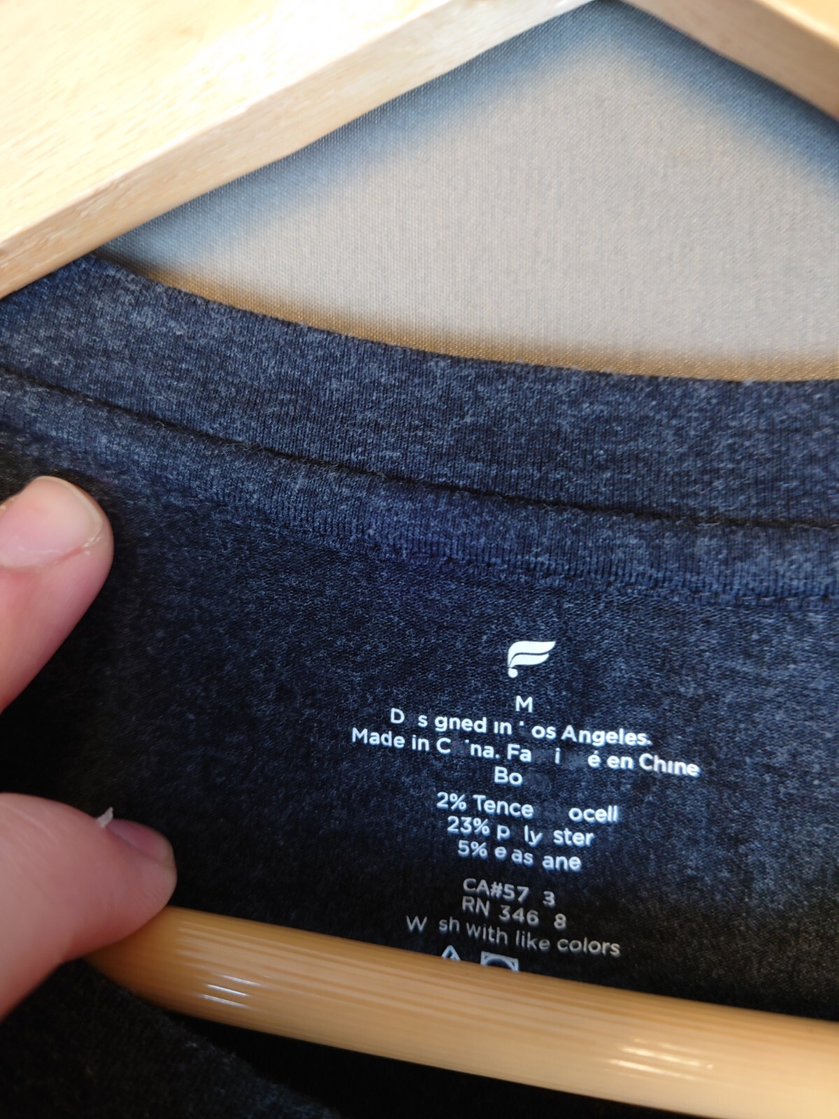 Fabletics Dark Gray Solid Gym Short Sleeve T Shir… - image 5