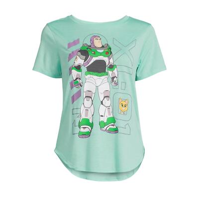 NO TAGS Toy Story Womens Buzz Light Year Graphic T-Shirt w/ Short Sleeves Small
