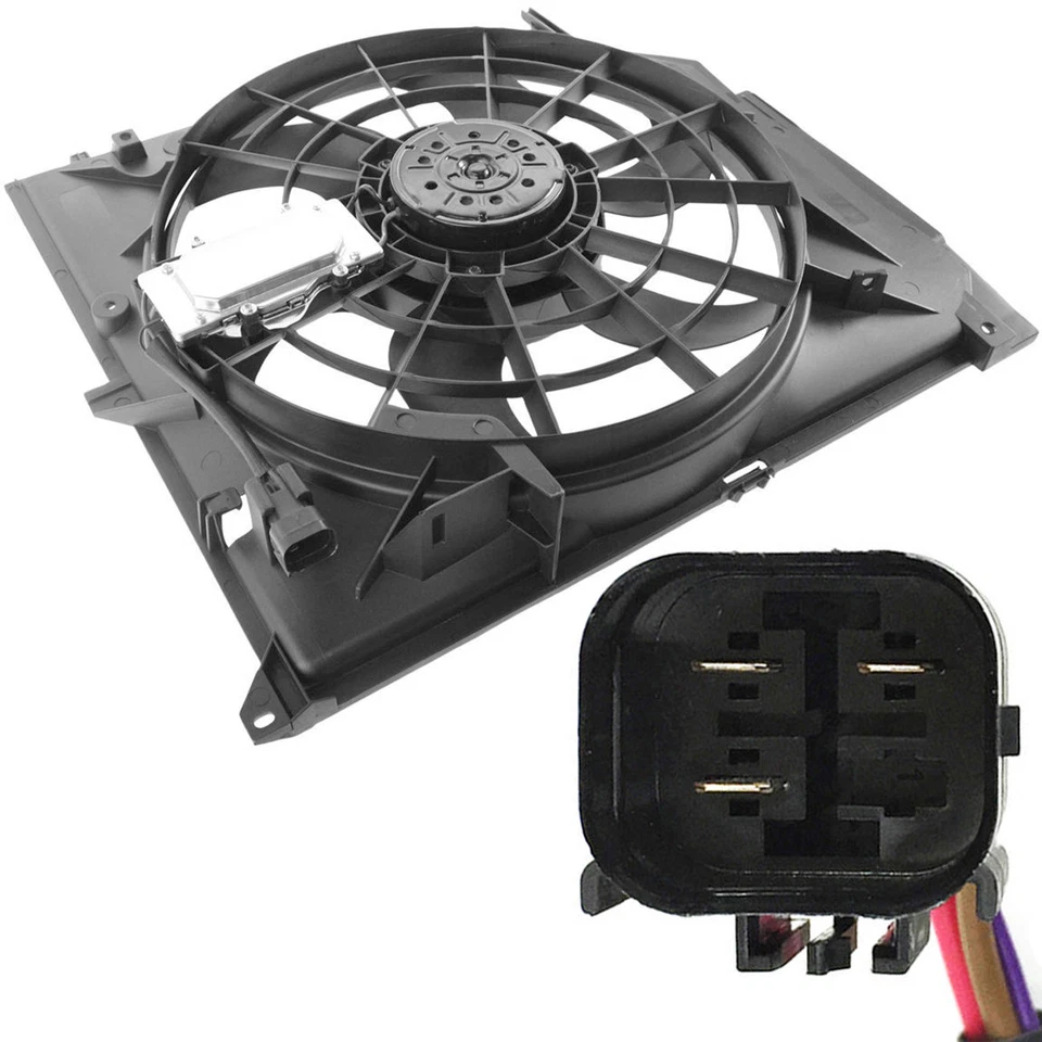 Conjunto ventilador radiador 17117561757 PARA BMW E46 99-05 325i 328i 330i Foto 4 de 4