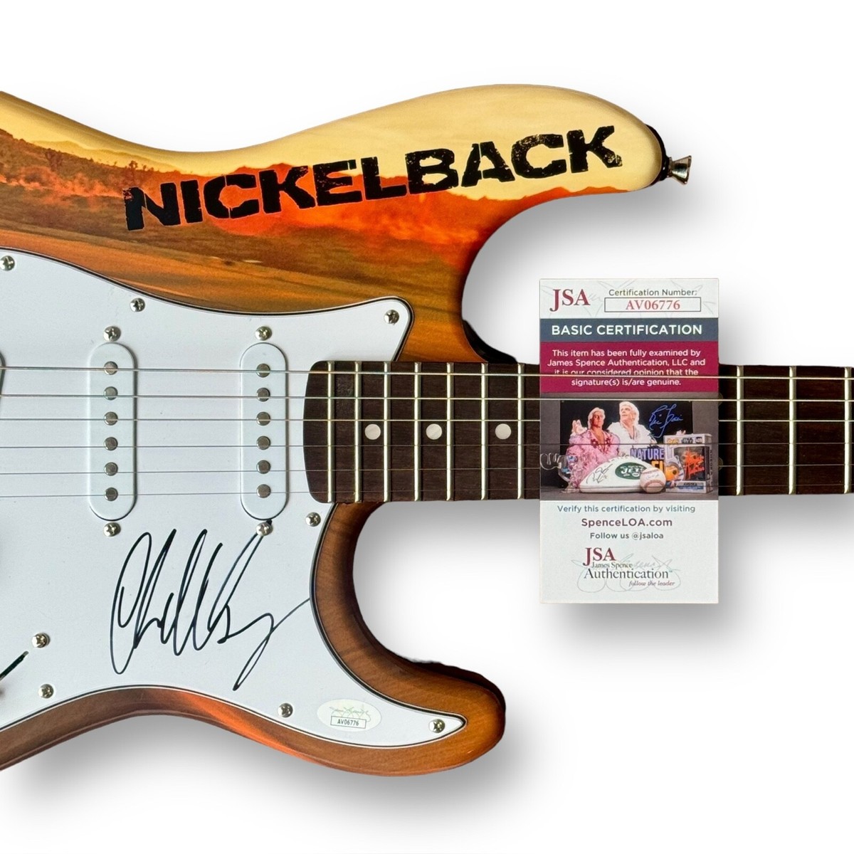 Chad Kroeger Signed Guitar Custom Graphics JSA COA Nickelback