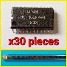 Lot of 30*  HITACHI  HM6116LFP-4  (2048-Word x 8-Bit) High-Speed CMOS Static RAM