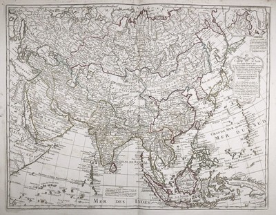Asie Carte De L'Asie Chine Philippines Japon Indonésie Inde Vaugondy ...