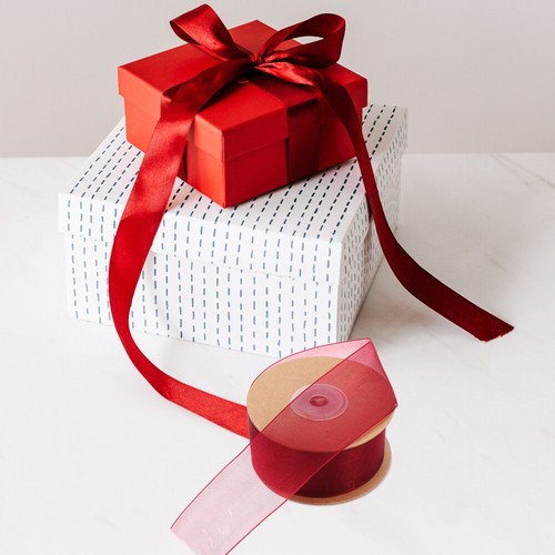 1 Roll Sheer Chiffon Ribbon Roll for Crafting Packaging Flower Bouquets Ribbon - Picture 11 of 12