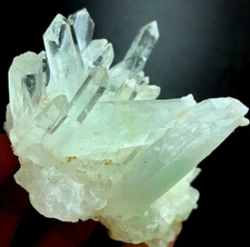 239g Himalayan Phantom 'Green Ghost' Lemuria QUARTZ Crystal Point&Pyramid R297