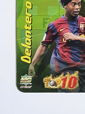 Carte De Football Ronaldinho – FC Barcelone, Mundicromo Las Fichas Top 10 #665, 2008