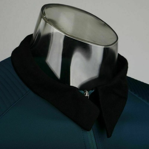 For Discovery 2 Starfleet Captain Pike Gold Uniforms Blue Red Top Shirts Costume - Picture 6 of 8