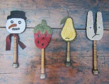 Humble Handwork Buttermilk Basin SIMPLE FOLK SPOOLS hook wool applique Pattern