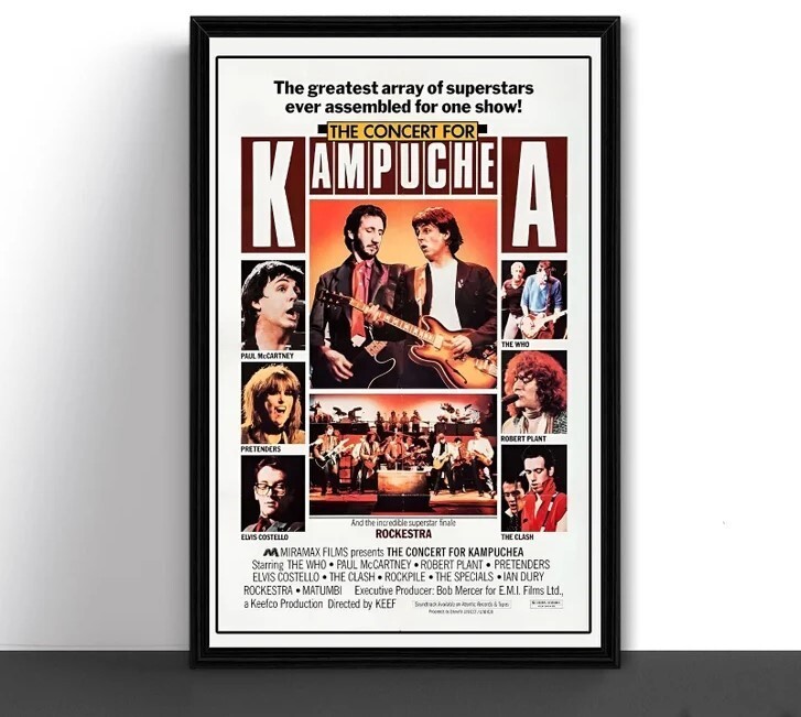 Concerts For The People Of Kampuchea Movie Tour Poster Art Print 1979