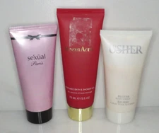 ASSORTED - MICHEL GERMAIN LOTION, USHER CREAM, REEM ACRA GEL - 3 PCS