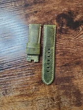 Panerai Watch 24/22mm OEM Dark Military Green Strap for Deployment Buckle 