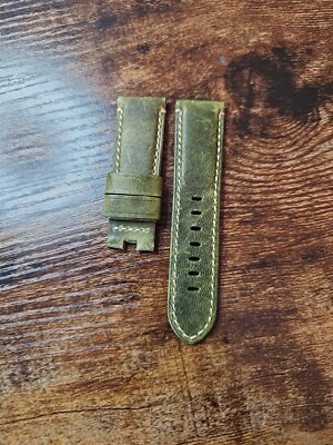 #ad Panerai Watch 24 22mm OEM Dark Military Green Strap for Deployment Buckle $115.00