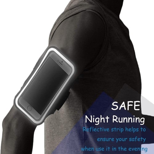 FASCIA DA BRACCIO SPORTIVA CUSTODIA PER RUNNING SMARTPHONE CELLULARE UNIVERSALE - Picture 7 of 10