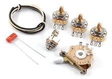 TAOT Stratocaster Wiring Kit - TAOT Custom 250kΩ, Oak 5-way, .022 OD Cap - Strat