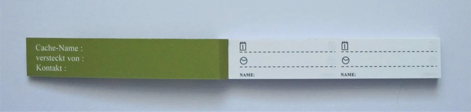 20 x Libro de bitácora de geocaching para petlinges, camuflaje, verde, cuadernos de bitácora  - Imagen 3 de 4